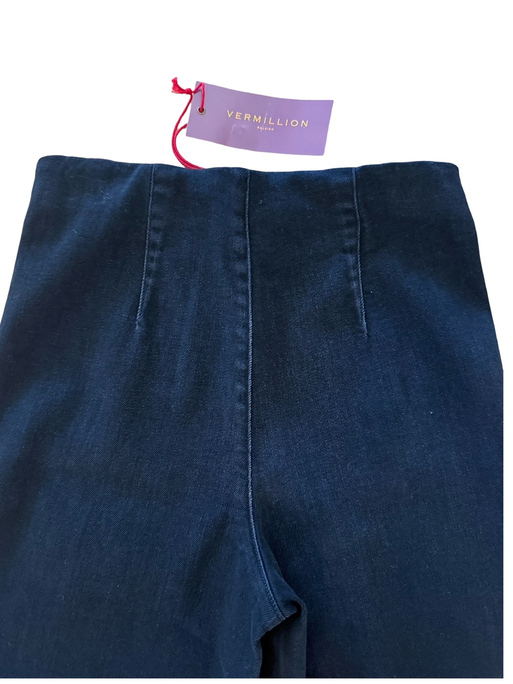 Frank & Eileen Westport illusion Wide-Leg Pull-On Jean new black NWT - Picture 7 of 11